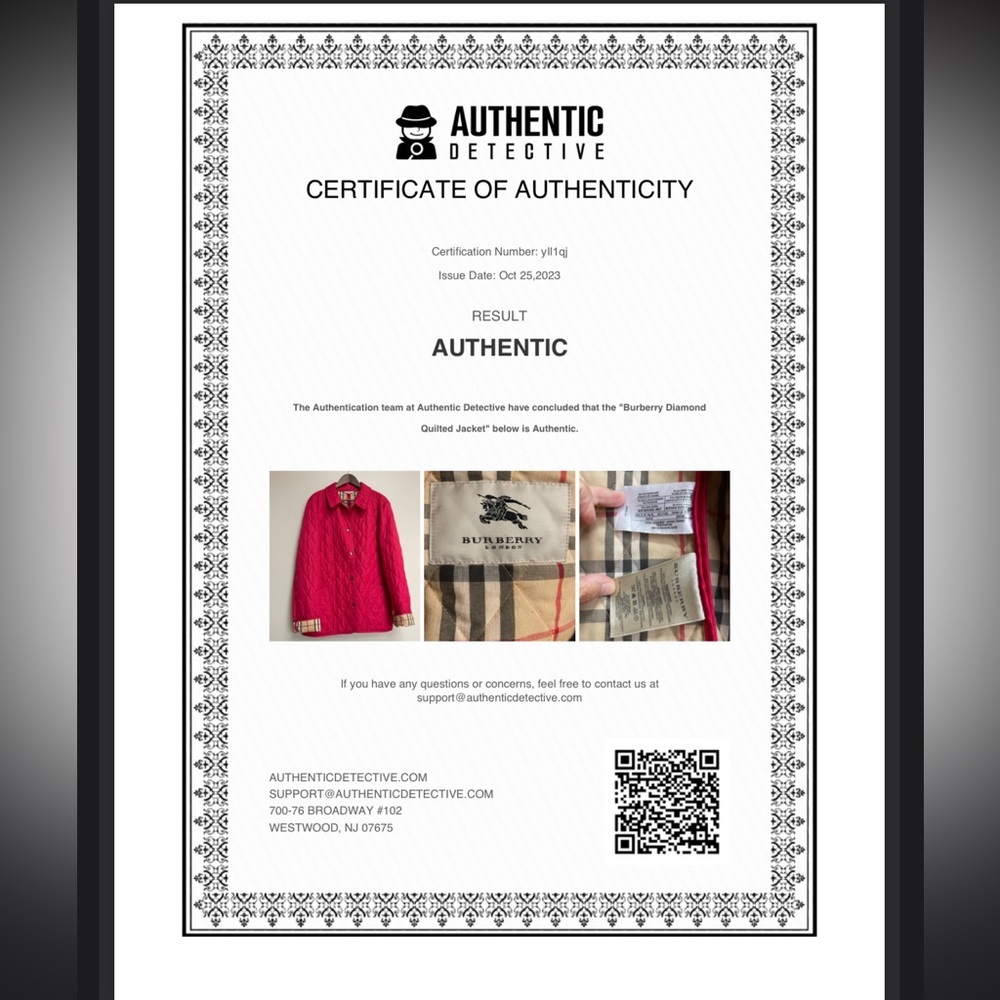 Burberry London Barn Coat Pink Diamond Quilted Nova Check Snap Authenticated M - Picture 2 of 16